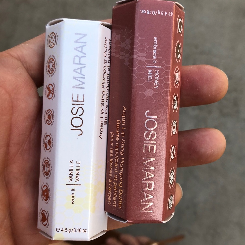 Josie Maran Argan lip sting plumping butter